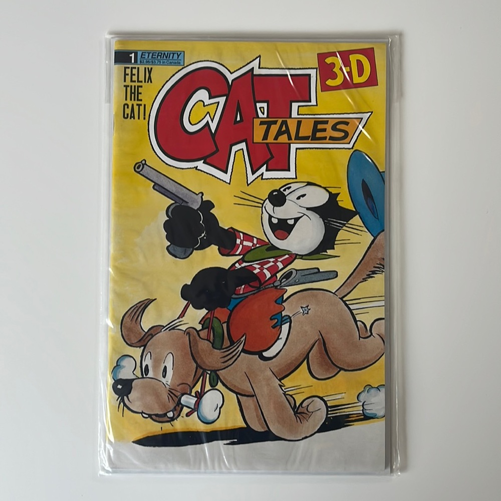 Felix The Cat Cat Tales 3-D #1 With Glasses / Eternity Comics 1989 Vintage Comic